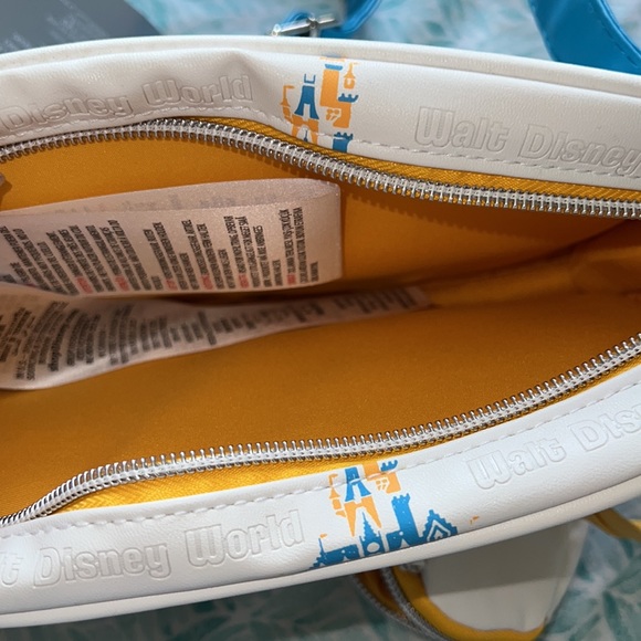 Walt Disney World Yellow and Blue Castle Fanny Pack - Picture 3 of 5